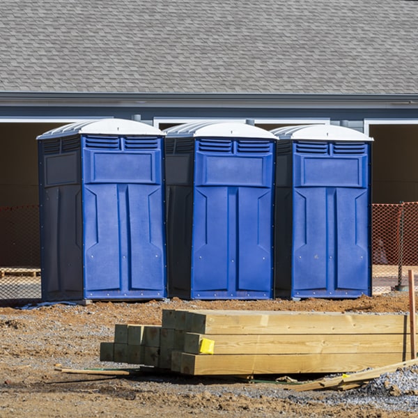 are there any restrictions on where i can place the portable toilets during my rental period in Porter Heights